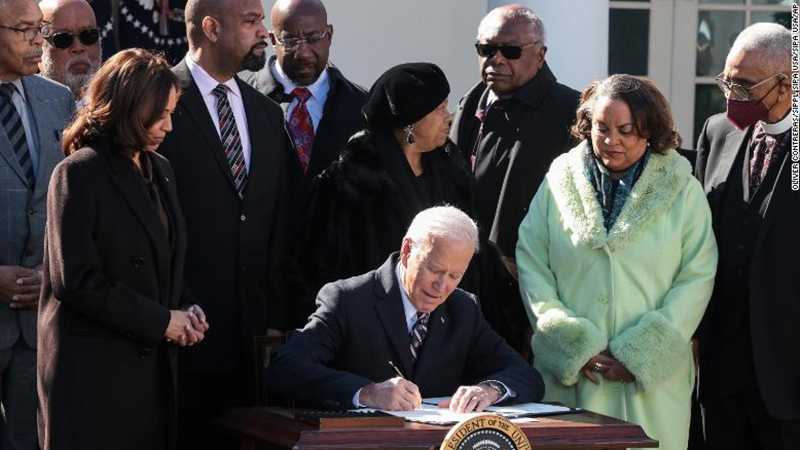 Biden Signs Bill Making Lynching a Federal Hate Crime into Law